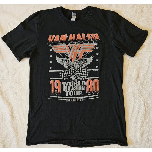 Gildan Other - Van Halen World Tour 1980s T Shirt Medium Gildan heavy metal rock band tee